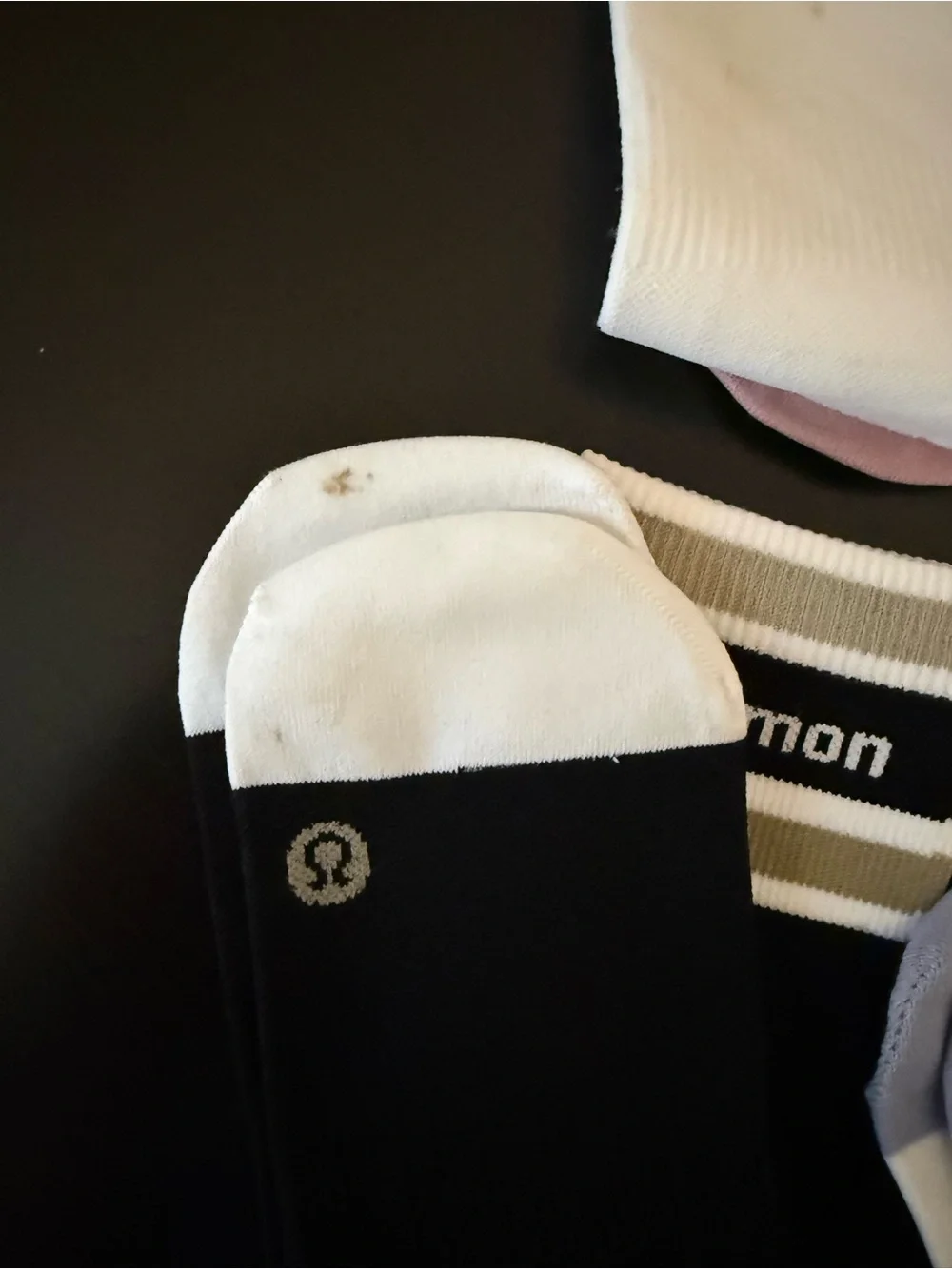 lululemon athletica Women's Low-Cut Sport Socks - White with Colored Accents
